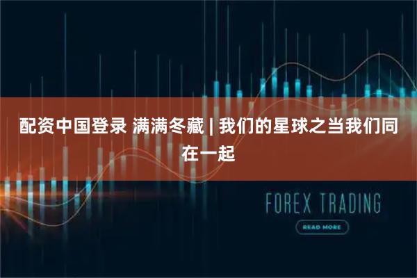 配资中国登录 满满冬藏 | 我们的星球之当我们同在一起